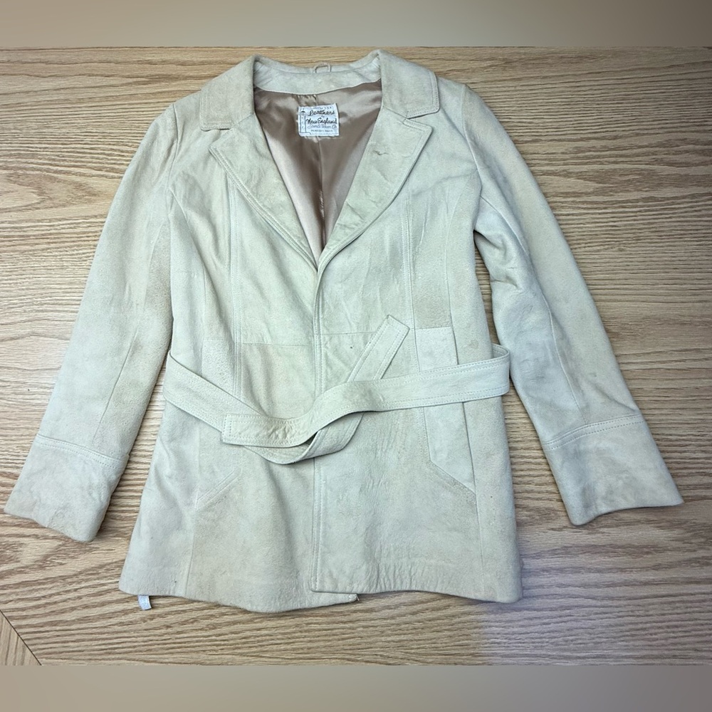 Women's Cream colored Suede Jacket